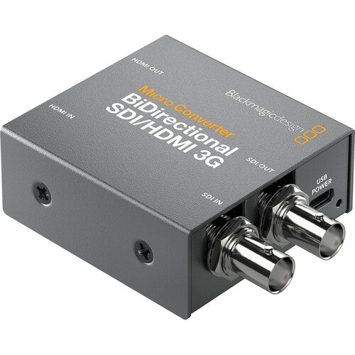 Blackmagic Design Micro Converter Bidireccional SDI HDMI 3G DCI 2K60 con Fuente de Alimentación