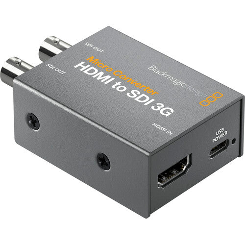 Blackmagic Design Micro Converter HDMI a SDI 3G con alimentación 1080p60 1 entrada 2 salidas