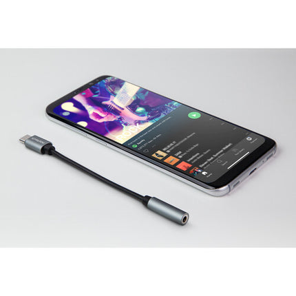 Naztech Adaptador de audio USB Tipo-C a 3.5mm 5 Pulgadas Ultra Flexible