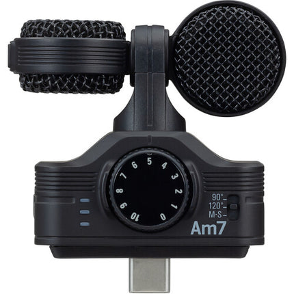 Zoom Am7 Micrófono estéreo Mid-Side para Android con USB-C 48 kHz 16 bits