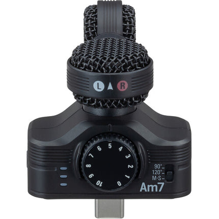Zoom Am7 Micrófono estéreo Mid-Side para Android con USB-C 48 kHz 16 bits