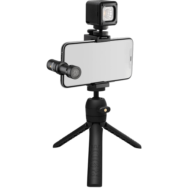 RODE Vlogger Kit USB-C Mic Shotgun Luz Trípode Soporte Móvil