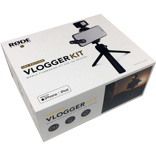 RODE Vlogger Kit iOS Edition Kit Filmmaking Mic Direccional Luz Tripode