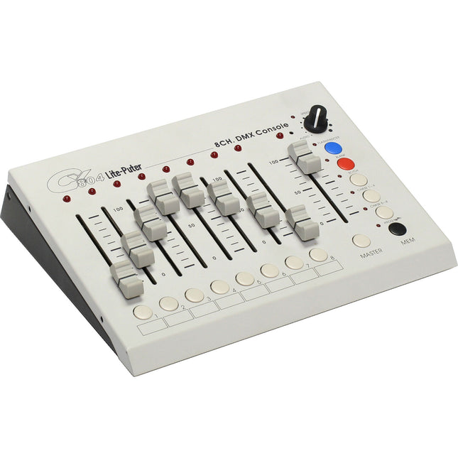 ikan Lite-Puter consola de iluminación DMX 8 canales control de 8 luces 8 escenas