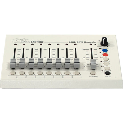 ikan Lite-Puter consola de iluminación DMX 8 canales control de 8 luces 8 escenas
