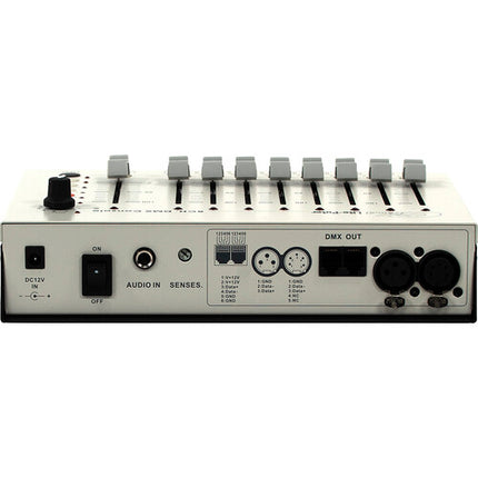 ikan Lite-Puter consola de iluminación DMX 8 canales control de 8 luces 8 escenas