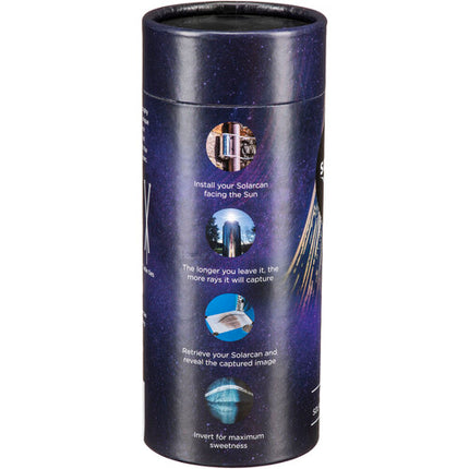 Solarcan Cámara Estenopeica con Papel Fotográfico Campo 160° f132
