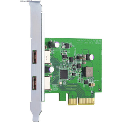 QNAP QXP-10G2U3A Tarjeta PCIe 2 Puertos USB 3.2 Gen 2 10 Gb/s Full-Height