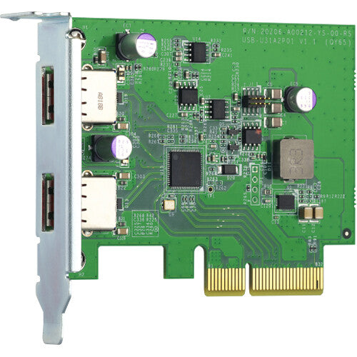 QNAP QXP-10G2U3A Tarjeta PCIe 2 Puertos USB 3.2 Gen 2 10 Gb/s Full-Height