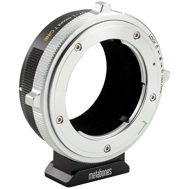 Metabones T CINE Adaptador para lentes Contax Yashica a cámara Leica L con mecanismo de bloqueo y soporte Arca-Type