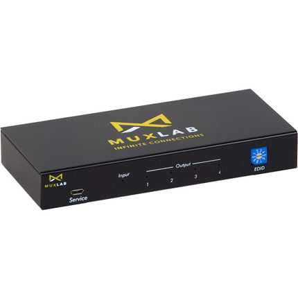MuxLab 1x4 UHD 4K60 Divisor HDMI con 4 salidas y soporte Dolby Audio