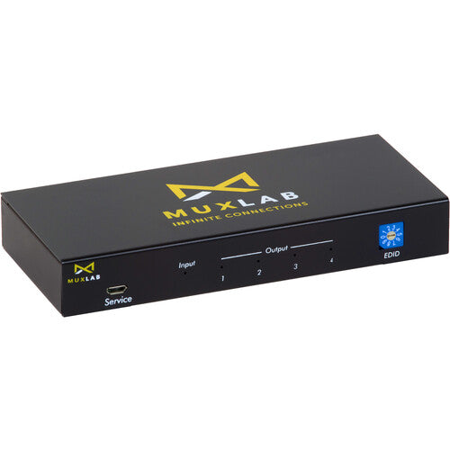 MuxLab 1x4 UHD 4K60 Divisor HDMI con 4 salidas y soporte Dolby Audio