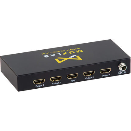 MuxLab 1x4 UHD 4K60 Divisor HDMI con 4 salidas y soporte Dolby Audio