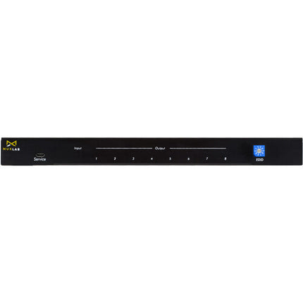 MuxLab 1 x 8 Divisor HDMI UHD 4K60 18 Gb/s con Gestión EDID y Fuente de Poder