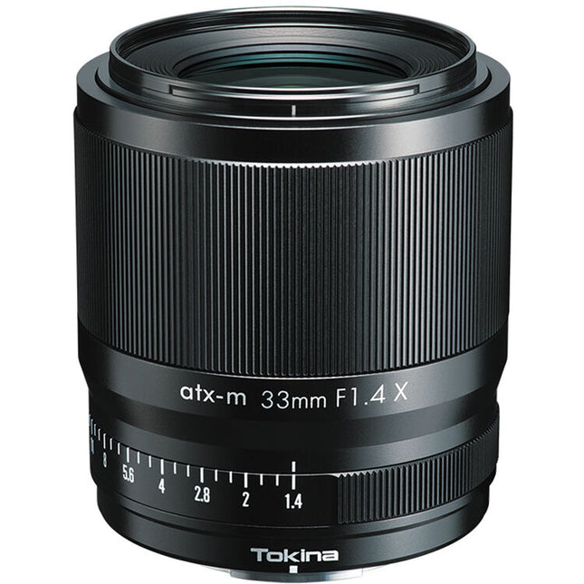 Tokina atx-m 33mm f/1.4 montura X lente APS-C con diafragma 9 hojas y parasol BH-524