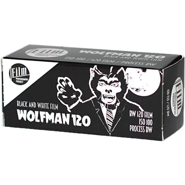 Film Photography Project Wolfman Película Negativa Blanco y Negro 120 ISO 100 Grano Medio