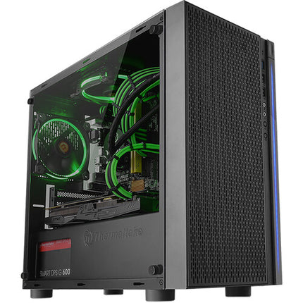 Thermaltake Versa H18 Caja Mid-Tower Micro-ATX con Ventana Acrílica y 1 Ventilador 120mm
