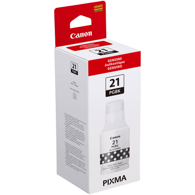 Canon GI-21 Tinta Pigmentada Negra 170mL para Impresoras MegaTank PIXMA G1220 G2260 G3260