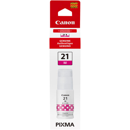 Tinta Canon GI-21 Magenta 70mL para impresoras PIXMA MegaTank G1220 G2260 G3260
