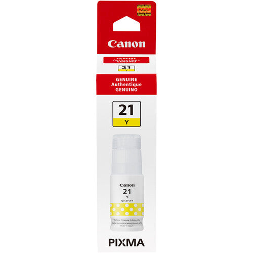 Canon GI-21 Botella de Tinta Amarilla 70mL para Impresoras MegaTank PIXMA