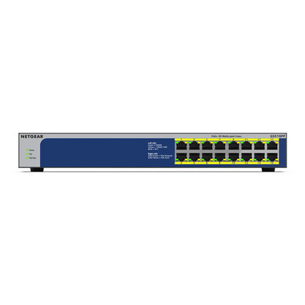 Netgear GS516PP Switch no gestionado 16 Puertos PoE+ 260W Rack Desktop