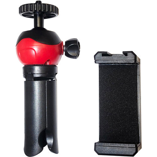 Vidpro TT-8 Mini trípode y agarre con cabeza esférica para cámaras y smartphones capacidad 2 lb altura máxima 4"