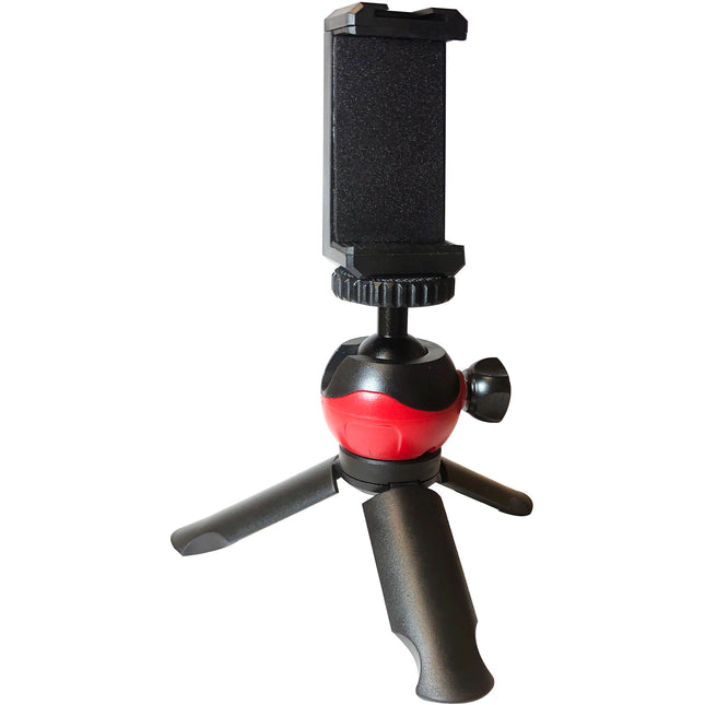 Vidpro TT-8 Mini trípode y agarre con cabeza esférica para cámaras y smartphones capacidad 2 lb altura máxima 4"