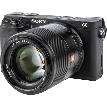 Viltrox AF 56mm f1.4 E Lente para Sony E Apertura f1.4 a f16 9 Cuchillas