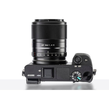 Viltrox AF 56mm f1.4 E Lente para Sony E Apertura f1.4 a f16 9 Cuchillas