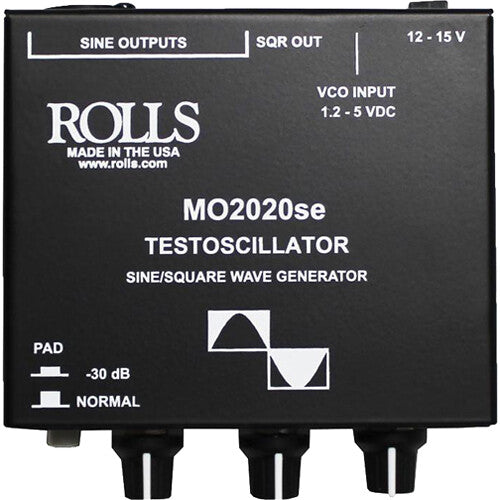 Rolls MO2020se Generador de Señales Senoidal/Cuadrada 20Hz-24kHz con Adaptador