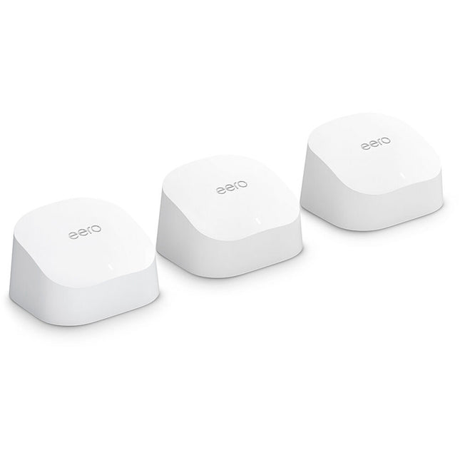 eero 6 AX1800 Sistema Mesh Wi-Fi 6 Dual Banda 4500 pies² 3 Dispositivos