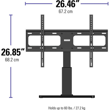SANUS VSTV1 Base Giratoria para Pantallas 32 a 60" Soporta 60 lb y Montaje 100x100 a 600x400mm