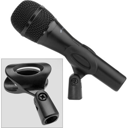 Polsen M-85-B Micrófono Dinámico Profesional de Mano Negro con Patrón Cardioide y Cable XLR a 1/4''