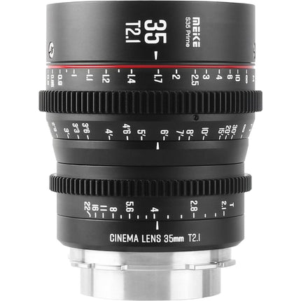 Meike 35mm T2.1 Lente de Cine para Montura EF Apertura Rápida y 270° Foco