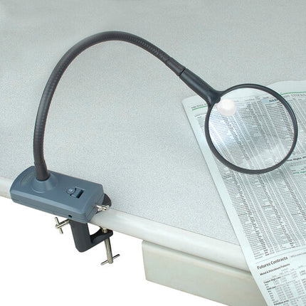 Carson CL-65 Lupa flexible con luz 3.5x con pinza de mesa