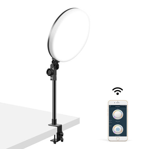 GVM Panel De Luz LED Bicolor 12 Pulgadas 3200-5600K CRI 97 Kit Con Soportes