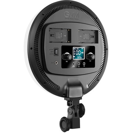 GVM Panel De Luz LED Bicolor 12 Pulgadas 3200-5600K CRI 97 Kit Con Soportes