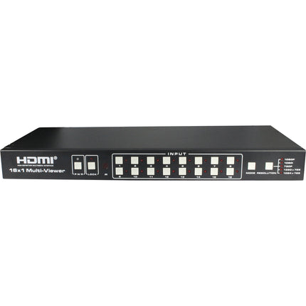 A-Neuvideo 16x1 HDMI Multivisor con Switch 1080p y RS-232