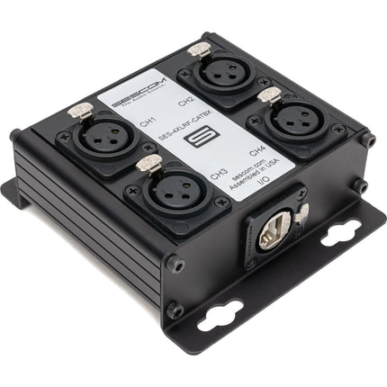 Sescom SES-4XLRF-CATBX Extensor de Audio Pasivo 4 Canales 48 kHz 24-Bit