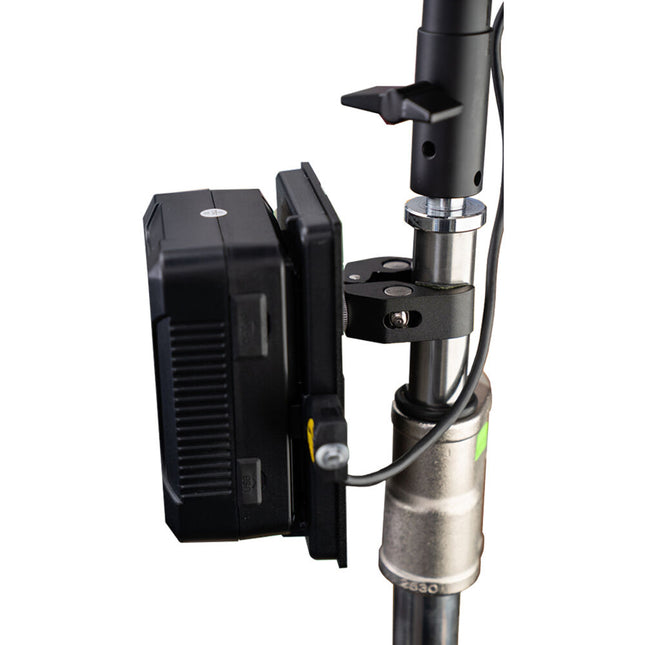 IndiPRO Tools Adaptador de Batería V-Mount con Salida D-Tap y Abrazadera 2 pulgadas