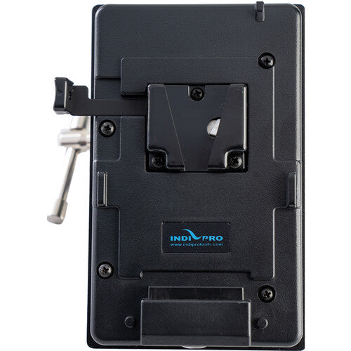 IndiPRO Tools Adaptador de Batería V-Mount con Salida D-Tap y Abrazadera 2 pulgadas