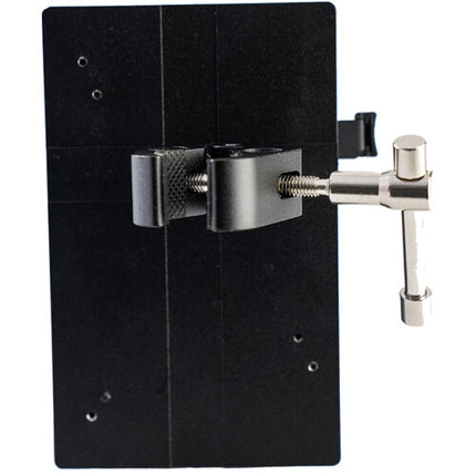 IndiPRO Tools Adaptador de Batería V-Mount con Salida D-Tap y Abrazadera 2 pulgadas