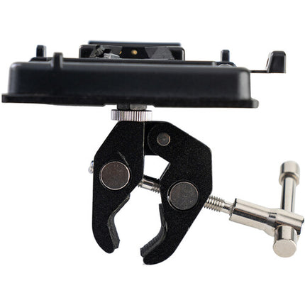IndiPRO Tools Adaptador de Batería V-Mount con Salida D-Tap y Abrazadera 2 pulgadas