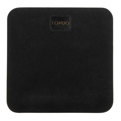 Londo Mouse Pad de Cuero con Descanso para Muñeca Antideslizante Negro
