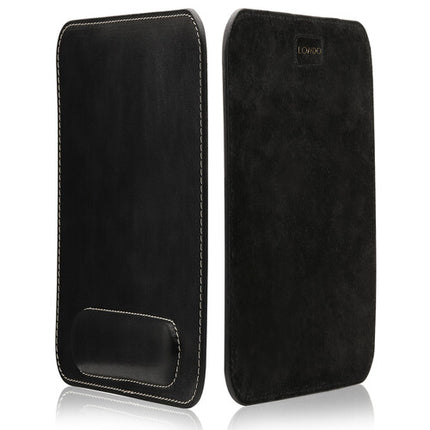 Londo Mouse Pad de Cuero con Descanso para Muñeca Antideslizante Negro
