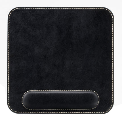Londo Mouse Pad de Cuero con Descanso para Muñeca Antideslizante Negro