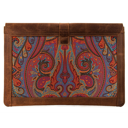 Funda de Cuero Genuino Londo para MacBook Pro y Air 15 y 16 Pulgadas Marrón
