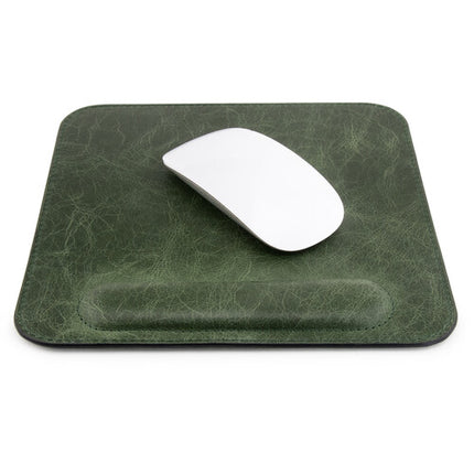 Londo Mouse Pad de Cuero con Descanso de Muñeca Antideslizante Verde