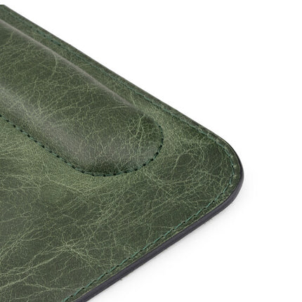 Londo Mouse Pad de Cuero con Descanso de Muñeca Antideslizante Verde