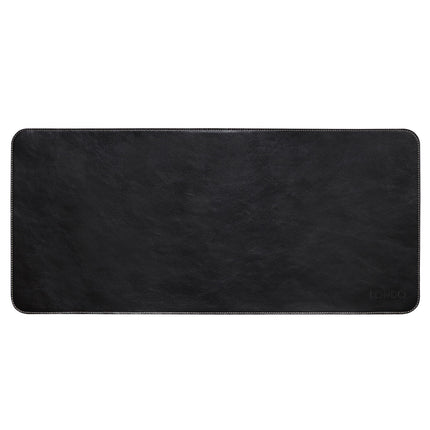 Londo Alfombrilla de Ratón Extendida de Cuero Genuino 29.13x13.2 Pulgadas Negra